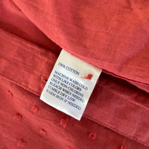 Southern Tide Kris Shirt Dress XS Womens NWT Mineral Red Swiss Dot Preppy - Picture 9 of 12